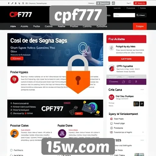 Análise da segurança no site cpf777